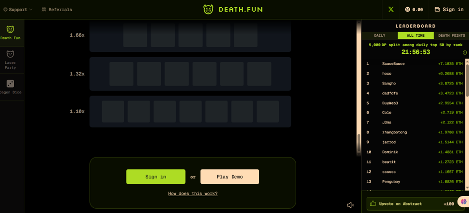 death.fun crypto casino