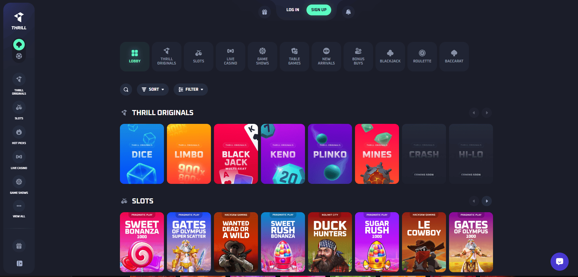 Thrill Crypto Casino Review 2026 – Bonuses, Games, Features & User  Experience - ProvenCrypto